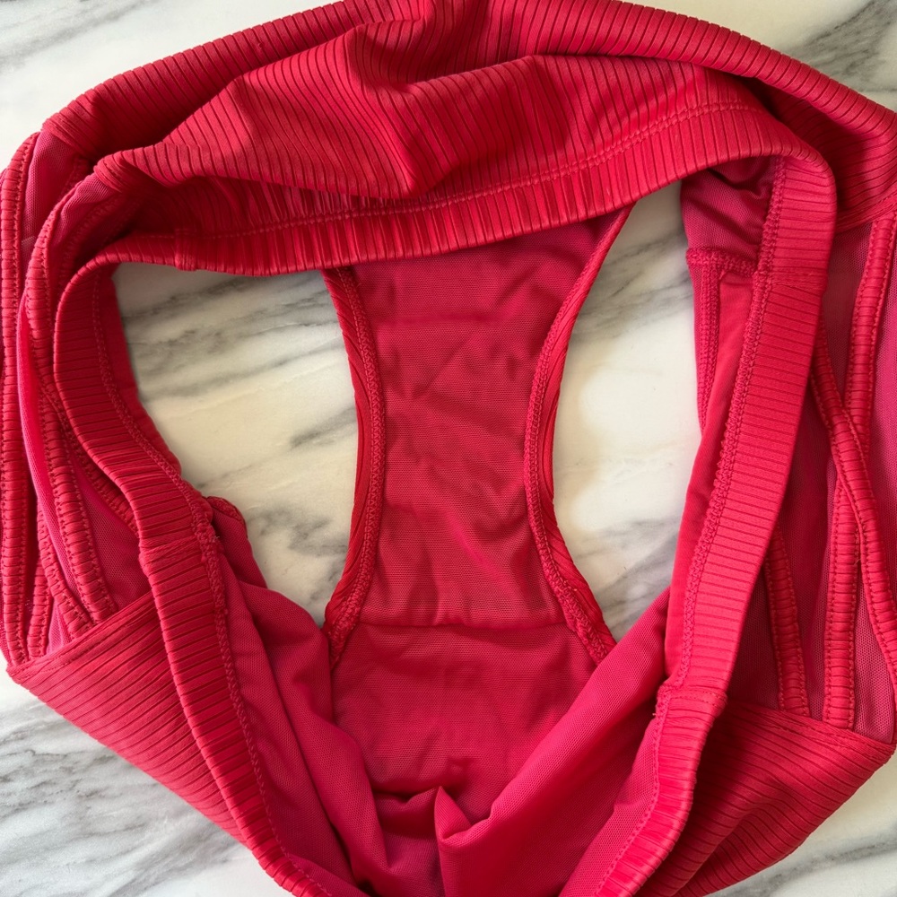 Torrid High Rise Ribbed Lattice Side Swim Bottom - Picture 5 of 8